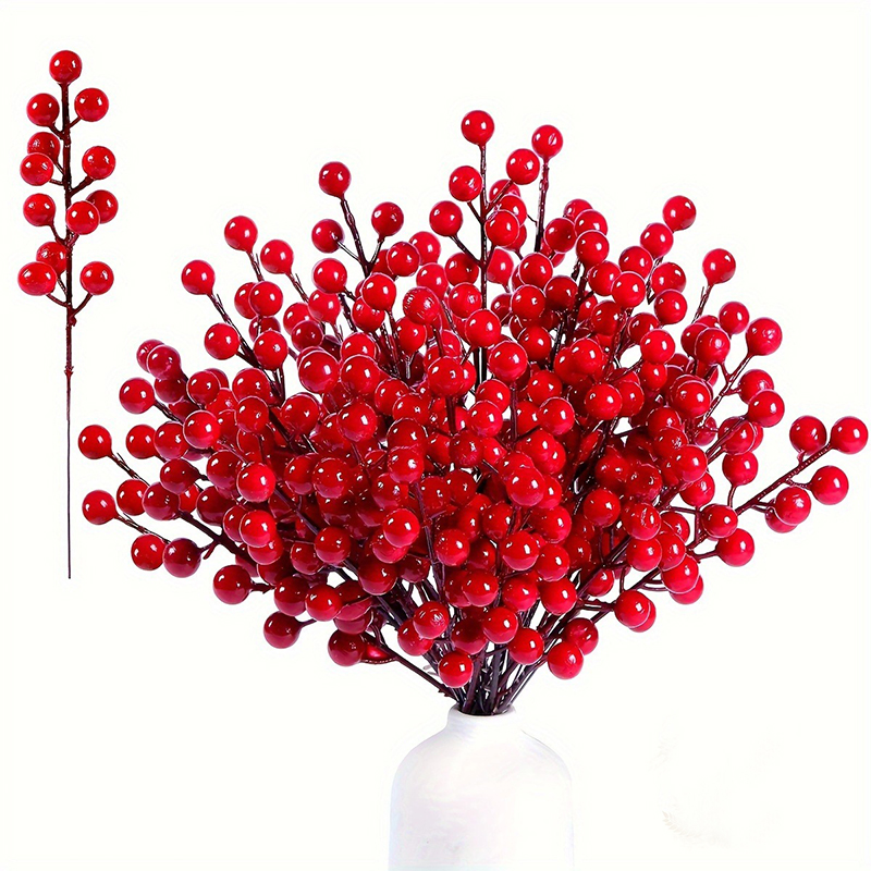 5/10/20Pcs Artificial Red Berr - Florist Supply Bulk recension och pris