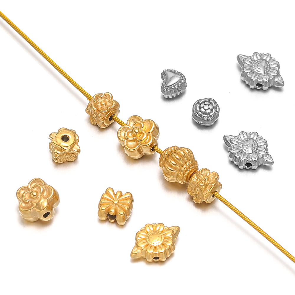 10Pcs Gold Stainless Steel Hea - Supply Florist recension och pris