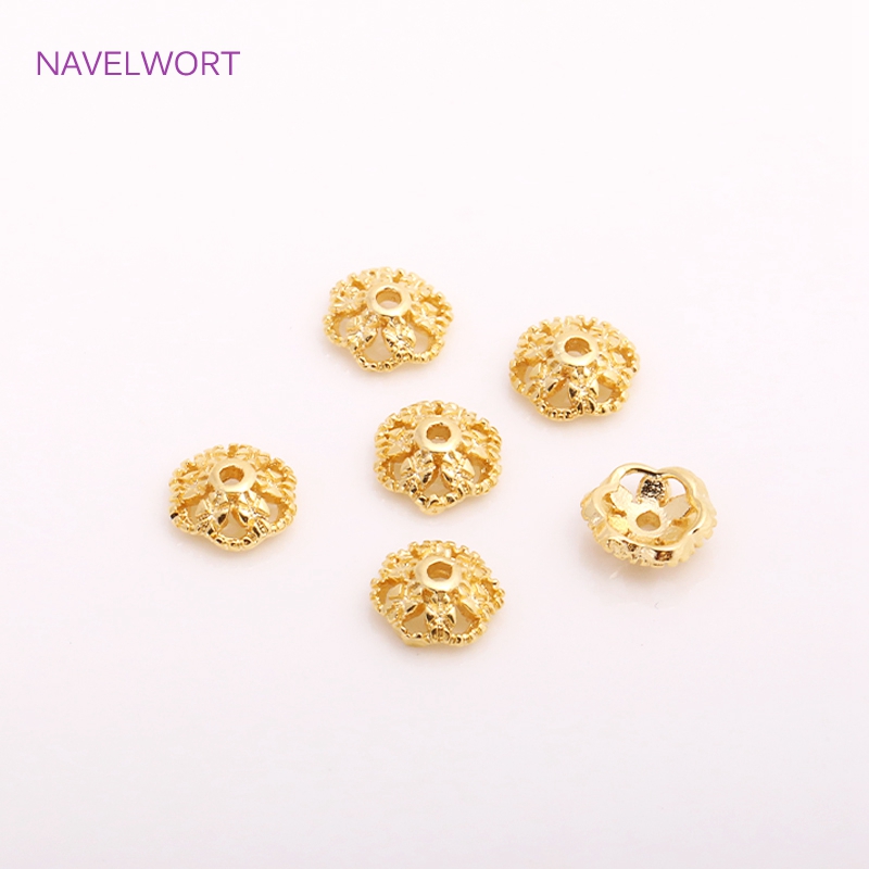 7mm 14K Gold Plated Brass Bead - Supply Florist recension och pris